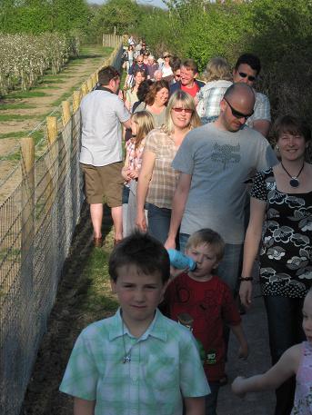 Forge Lane Footpath Opening Procession